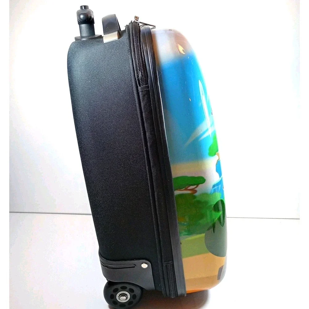 Angry Birds Kids Rolling Suitcase Carry On Luggage Bag Hard Shell Front 2-Wheel